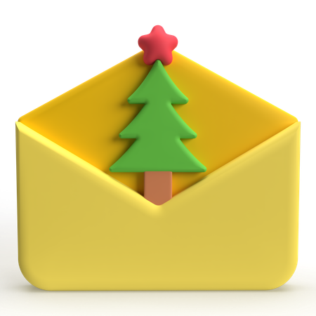 Correo de navidad  3D Icon