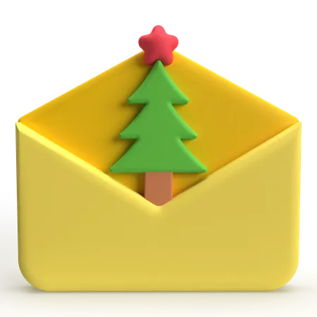 Correo de navidad  3D Icon