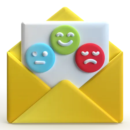 Comentarios por correo  3D Icon