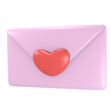 Correo de San Valentín  3D Illustration