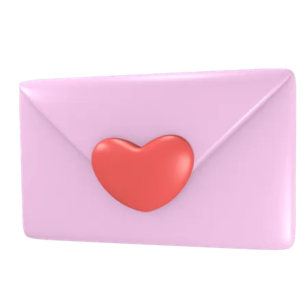 Correo de San Valentín  3D Illustration