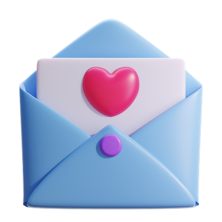 Correo de San Valentín  3D Icon