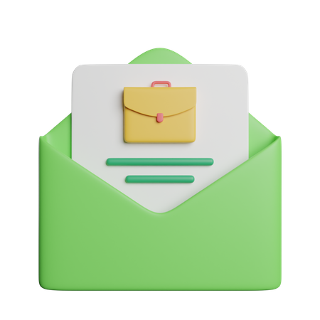 Correo de trabajo  3D Icon