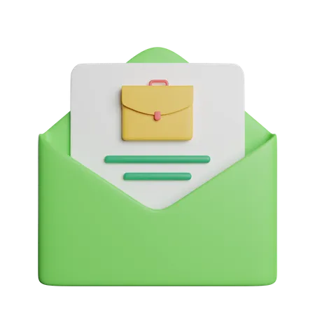 Correo de trabajo  3D Icon