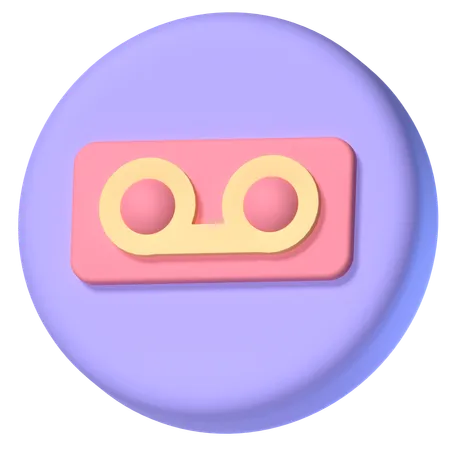 Mensaje de voz  3D Icon