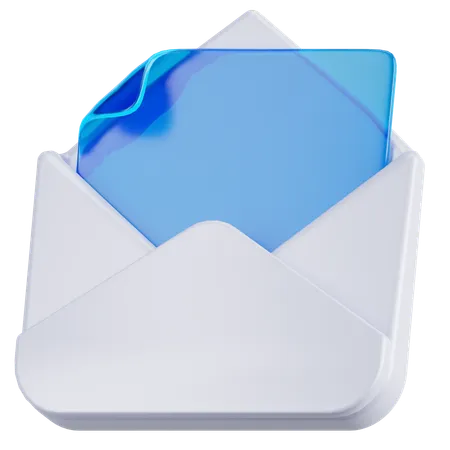 Abrir correo electrónico  3D Icon