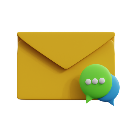 Chat por correo electrónico  3D Icon