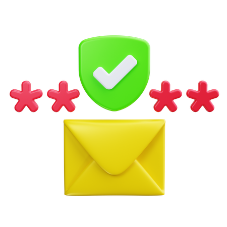 Contraseña de Email  3D Icon