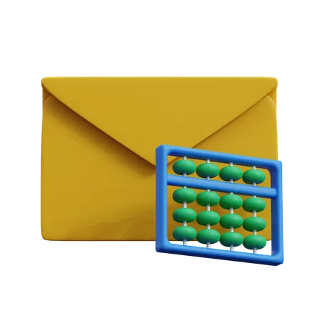 Matemáticas por correo electrónico  3D Icon