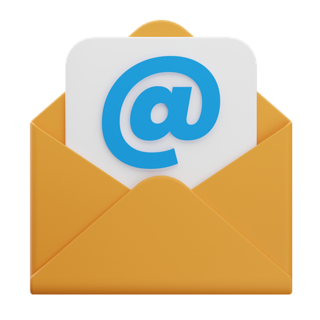 Correo electrónico mencionado  3D Icon