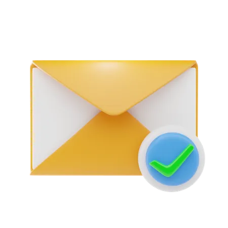 Chequeo de correo electrónico  3D Icon