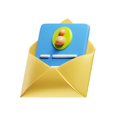 Correo de empleado  3D Icon