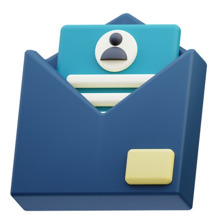 Correo comercial  3D Icon