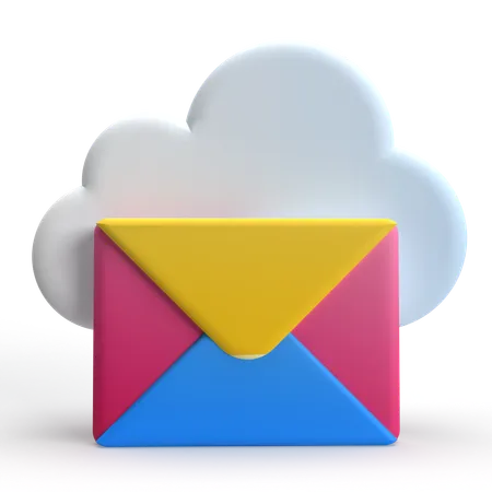 Correo en la nube  3D Icon