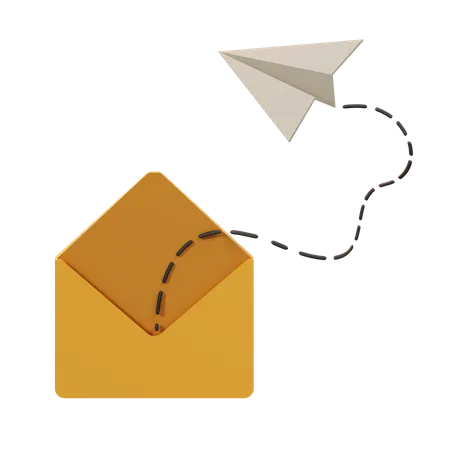 Correo enviado  3D Icon