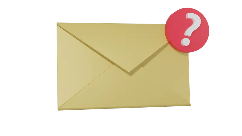 Correo de preguntas frecuentes  3D Icon