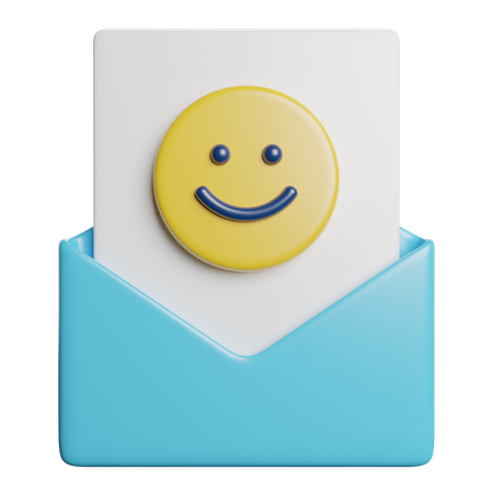 Correo feliz  3D Icon