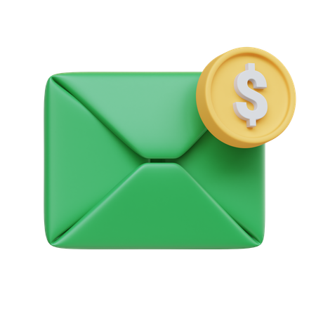 Correo financiero  3D Icon