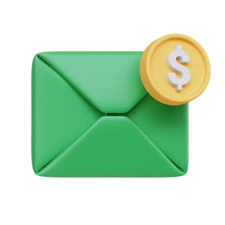 Correo financiero  3D Icon