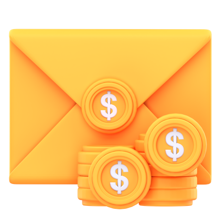 Correo financiero  3D Icon