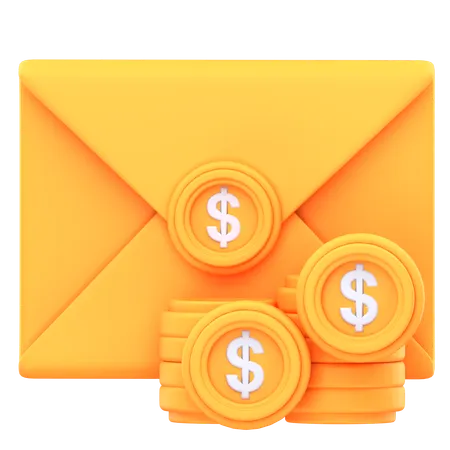 Correo financiero  3D Icon