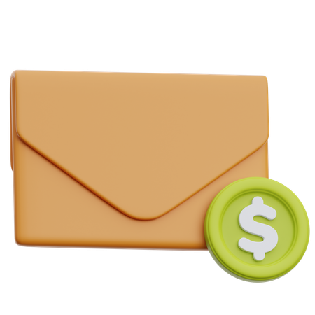 Correo de finanzas  3D Icon