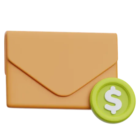 Correo de finanzas  3D Icon