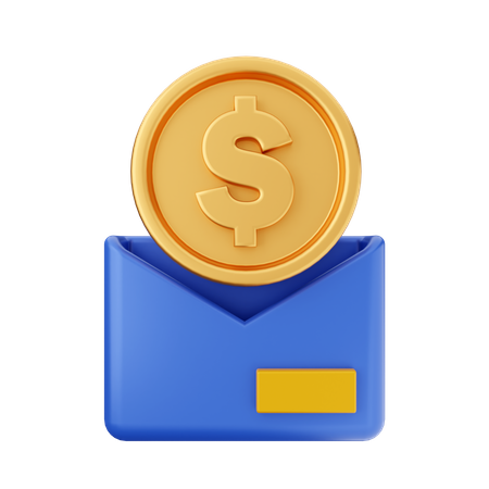 Correo financiero  3D Icon