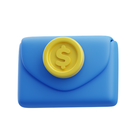 Correo financiero  3D Icon