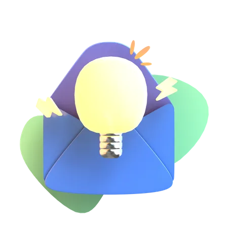 Idea de correo  3D Icon