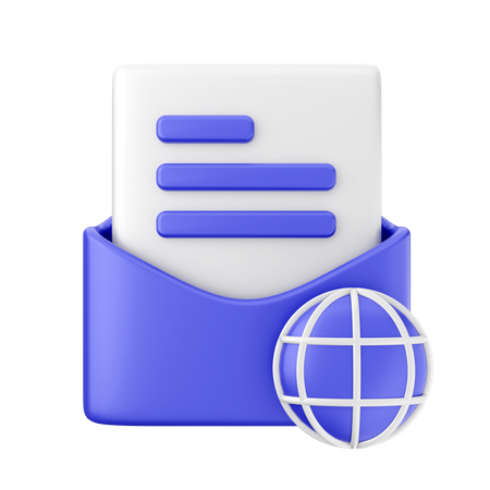 Correo internet  3D Icon