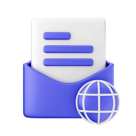 Correo internet  3D Icon