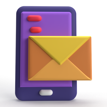 Correo movil  3D Icon