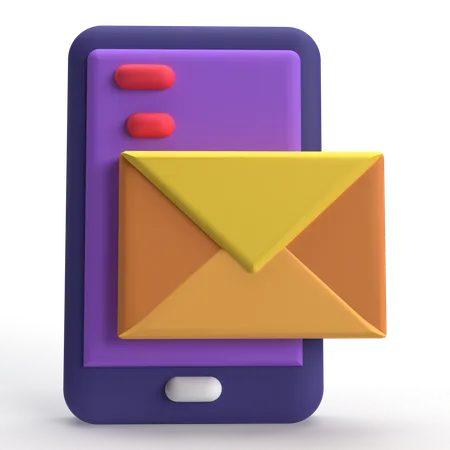 Correo movil  3D Icon