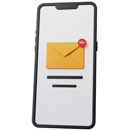 Correo movil  3D Icon