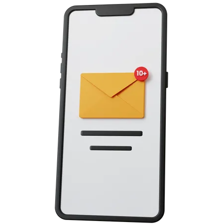 Correo movil  3D Icon