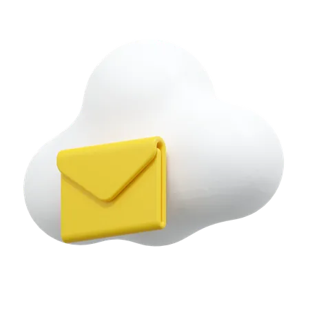 Correo en la nube  3D Icon