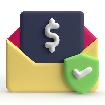 Pago por correo  3D Icon