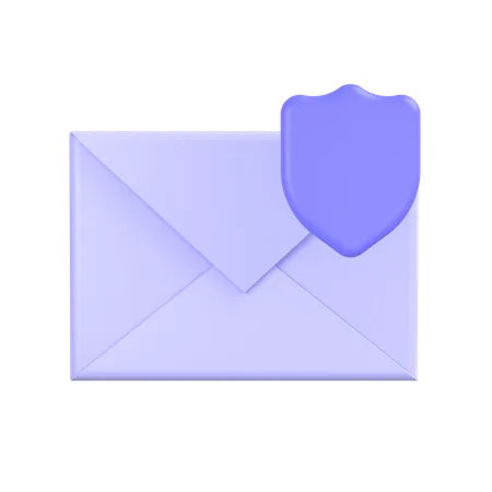 Correo protegido  3D Icon