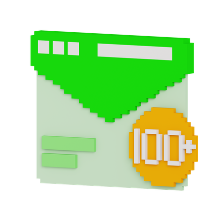 Correo basura  3D Icon