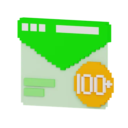 Correo basura  3D Icon