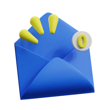 Correo vacio  3D Icon