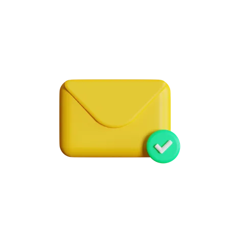 Correo válido  3D Icon