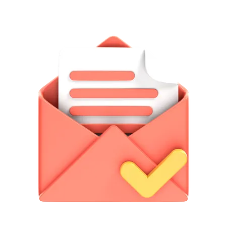 Correo válido  3D Icon