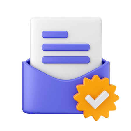 Verificar correo  3D Icon