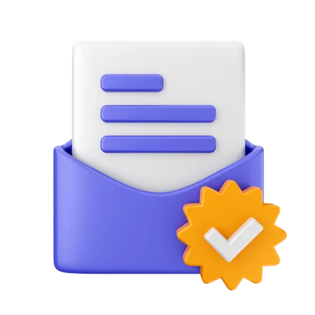 Verificar correo  3D Icon