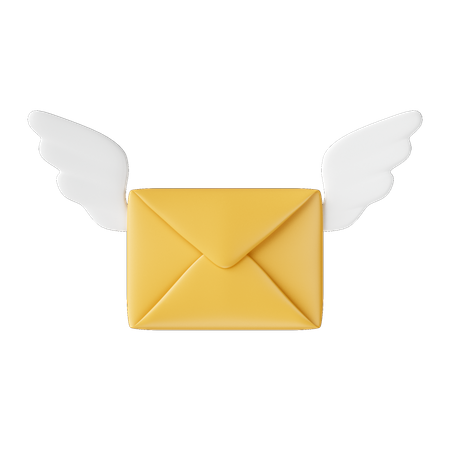 Correo volador  3D Icon