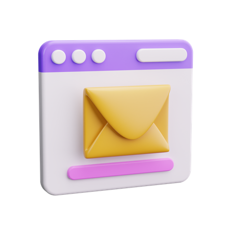 Correo web  3D Icon