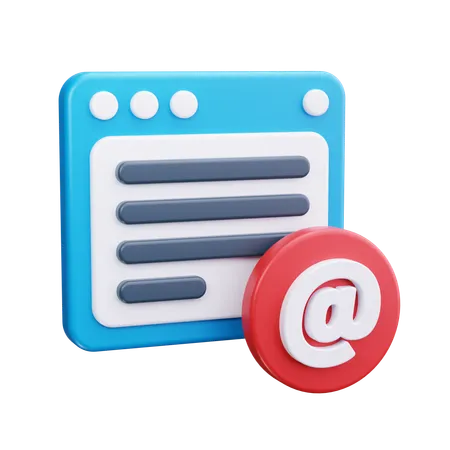 Correo web  3D Icon