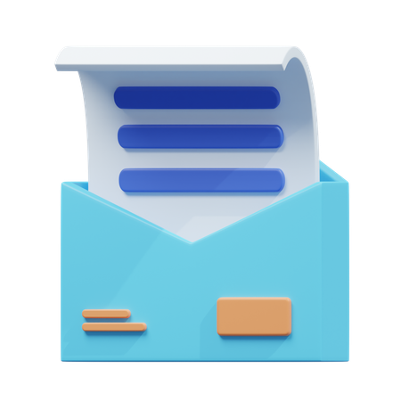 Correspondence email  3D Icon